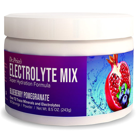 Electrolyte Mix Powder, Blueberry Pomegranate Flavor, 8.5 oz (90 Servings), Dr. Price's Vitamins