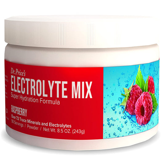 Electrolyte Mix Powder, Raspberry Flavor, 8.5 oz (90 Servings), Dr. Price's Vitamins