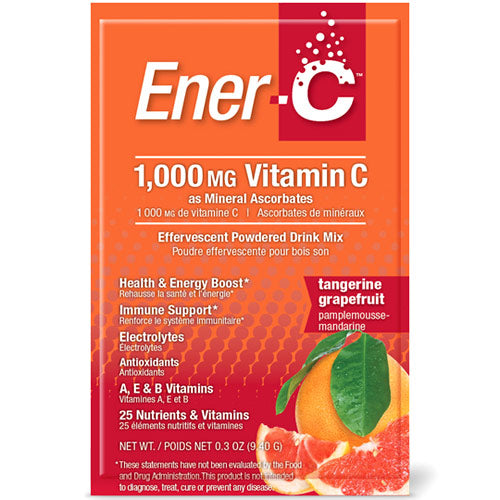 Ener-C Vitamin C Effervescent Powdered Drink Mix, Tangerine Grapefruit, 30 Packets