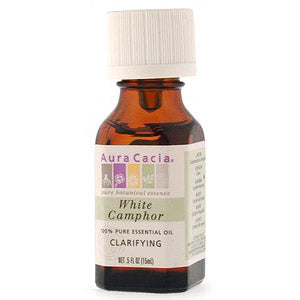 Essential Oil Camphor, White (cinnamonium camphora) .5 fl oz from Aura Cacia