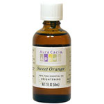 Essential Oil Orange Sweet (Citrus Sinensis), 2 oz, Aura Cacia