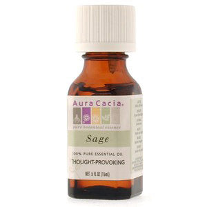 Essential Oil Sage (salvia officinalis) .5 fl oz from Aura Cacia