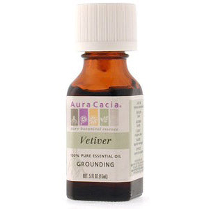 Essential Oil Vetiver (vetiveria zizanioides) .5 fl oz from Aura Cacia