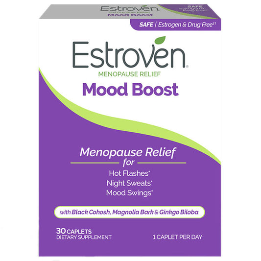 Estroven Menopause Relief Mood Boost, 30 Caplets, i-Health, Inc.