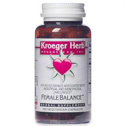 Female Balance, Herbal Supplement, 100 Vegetarian Capsules, Kroeger Herb