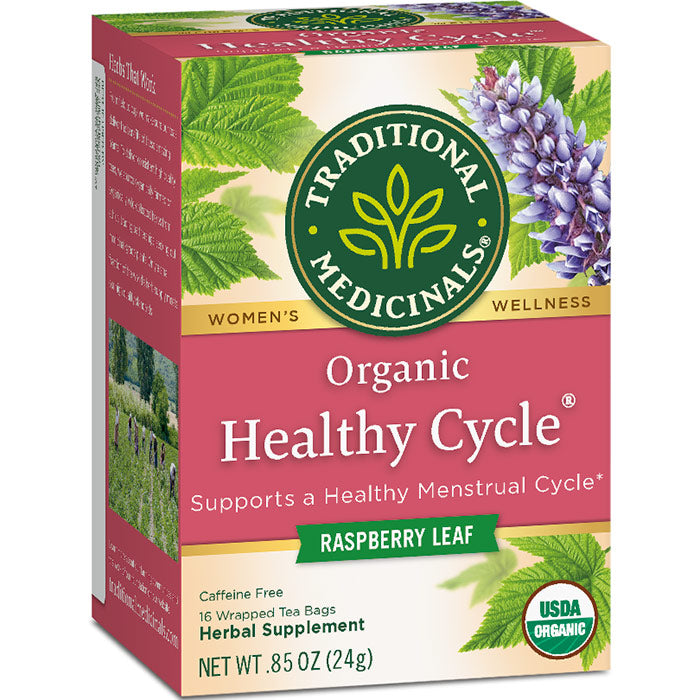 Organic Healthy Cycle Tea for Women, 16 Tea Bags, Traditional Medicinals Teas