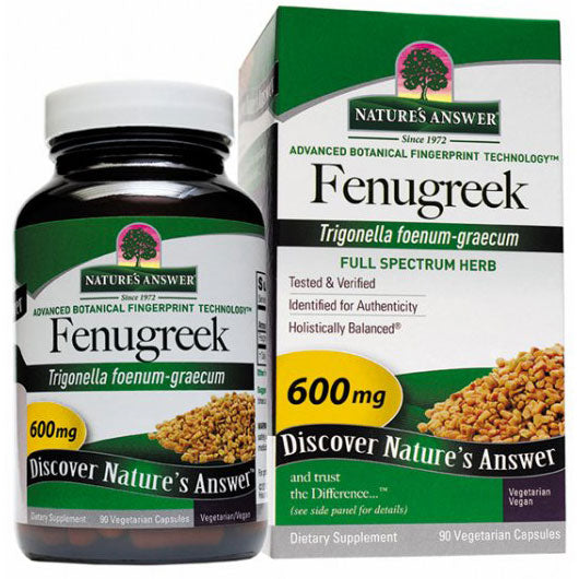 Fenugreek Seed, 90 Vegetarian Capsules, Nature's Answer