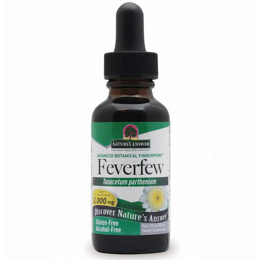 Feverfew Leaf Extract Liquid Alcohol-Free, 1 oz, Nature's Answer