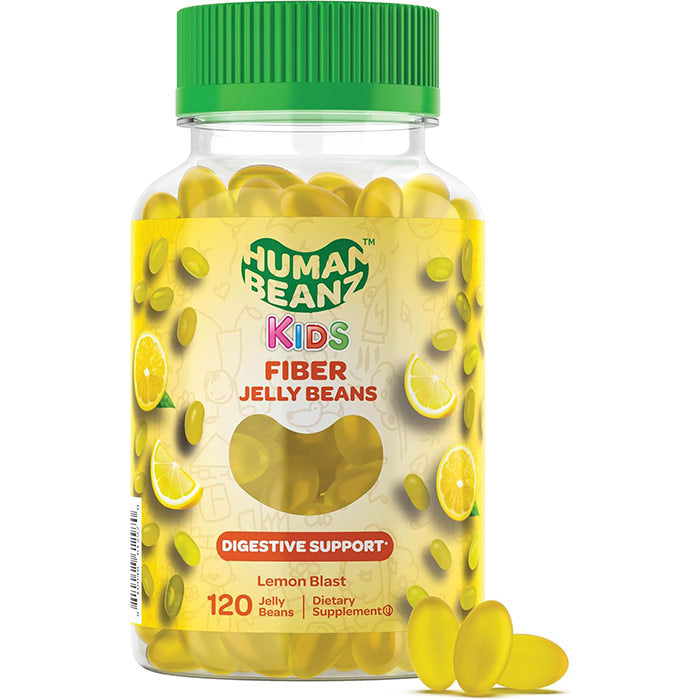 Fiber Jellybean Gummies for Kids, 120 Jelly Beans, Human Beanz