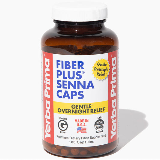 Fiber Plus Senna Caps, 180 Capsules, Yerba Prima