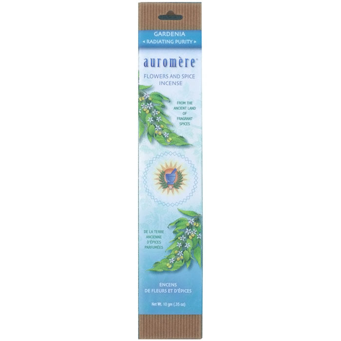 Flowers & Spice Incense - Gardenia, 10 g, Auromere