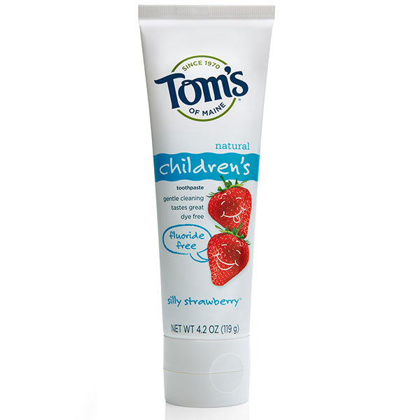 Fluoride-Free Children's Toothpaste - Silly Strawberry, 4.2 oz, Tom's of Maine