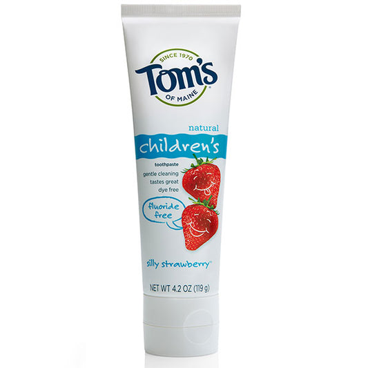 Fluoride-Free Children's Toothpaste - Silly Strawberry, 4.2 oz, Tom's of Maine