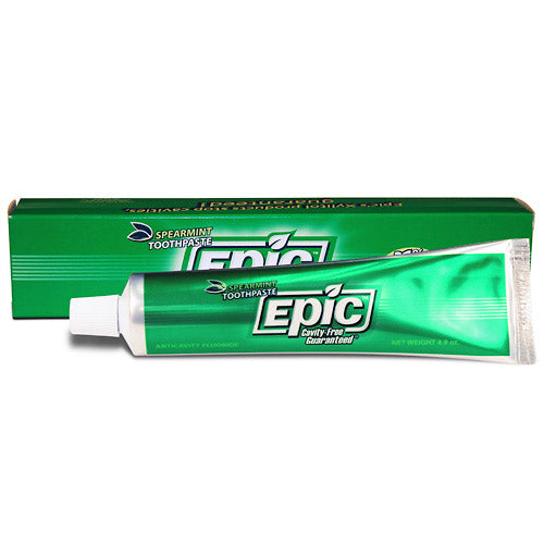 Fluoride & Xylitol Toothpaste, Spearmint, 4.9 oz, Epic Dental (Epic ...