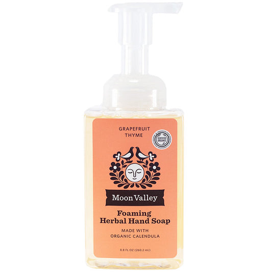 Foaming Herbal Hand Soap, Grapefruit Thyme, 8.8 oz, Moon Valley Organics