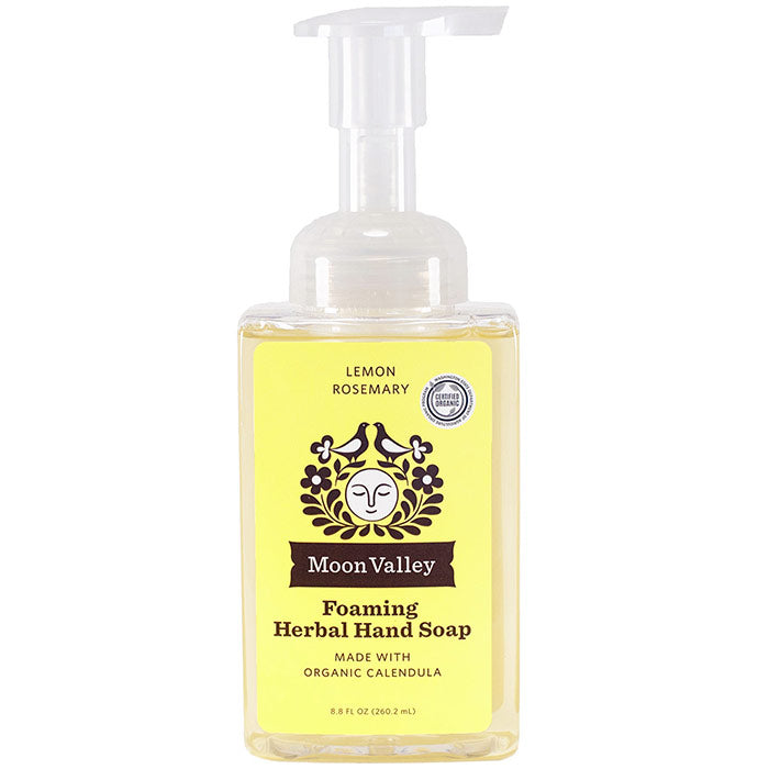 Foaming Herbal Hand Soap, Lemon Rosemary, 8.8 oz, Moon Valley Organics