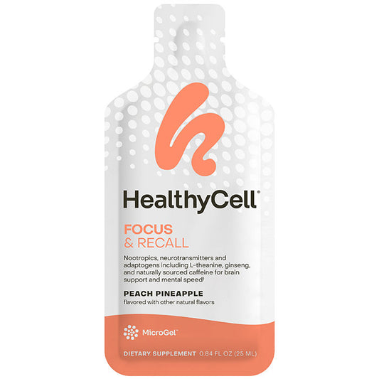 Focus & Recall, 0.84 oz x 14 Gel Packs, HealthyCell