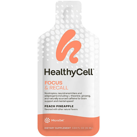 Focus & Recall, 0.84 oz x 30 Gel Packs, HealthyCell