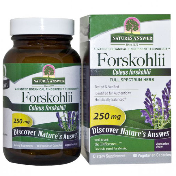 Forskohlii 250 mg, 60 Vegetarian Capsules, Nature's Answer