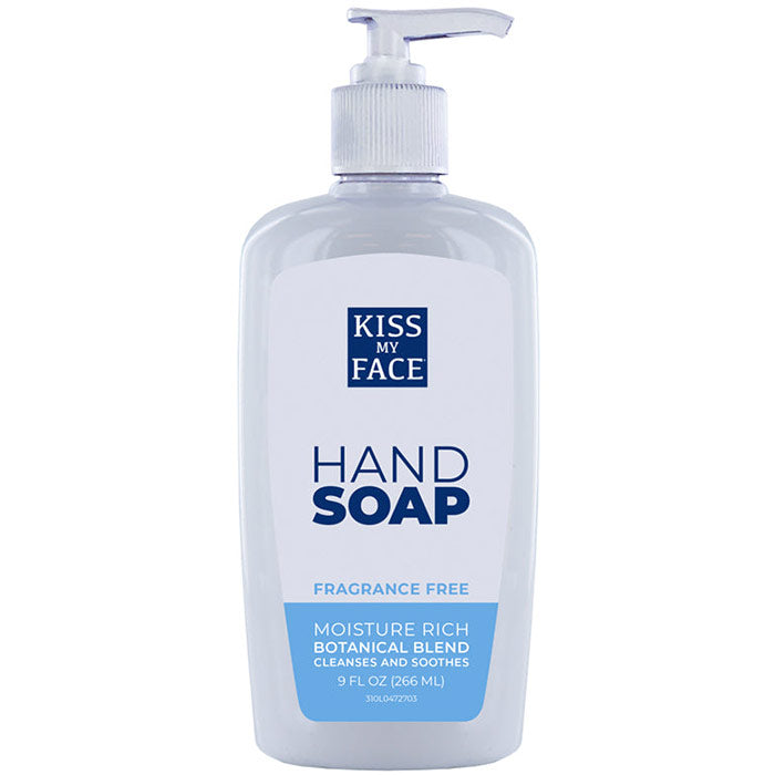 Fragrance Free Moisture Hand Soap, 9 oz, Kiss My Face