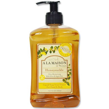 French Liquid Soap, Honeysuckle, 16.9 oz, A La Maison