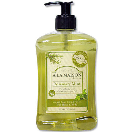 French Liquid Soap, Rosemary Mint, 16.9 oz, A La Maison