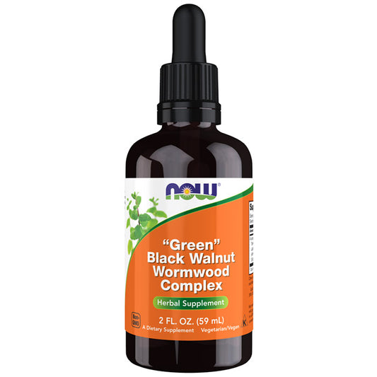 Green Black Walnut Wormwood Complex Liquid, 2 oz, NOW Foods