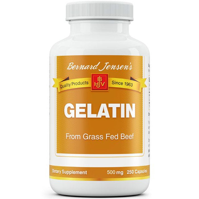 Gelatin Supplement, 250 Capsules, Bernard Jensen