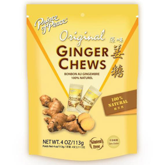 Ginger Chews (Candy), Original, 4 oz, Prince of Peace