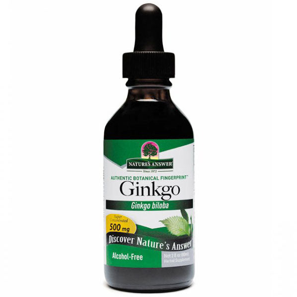 Ginkgo Leaf Alcohol Free Extract Liquid 2 oz from Nature's Answer