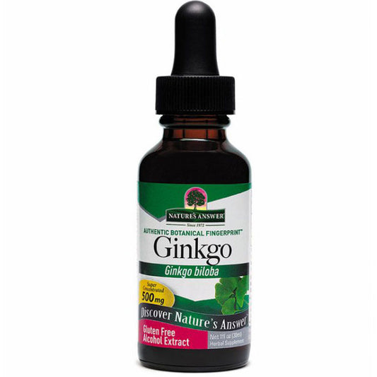 Ginkgo Biloba Leaf Extract Liquid 1 oz from Nature's Answer