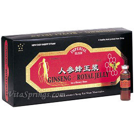 Ginseng & Royal Jelly Vials 10 x 10 cc from Imperial Elixir Ginseng