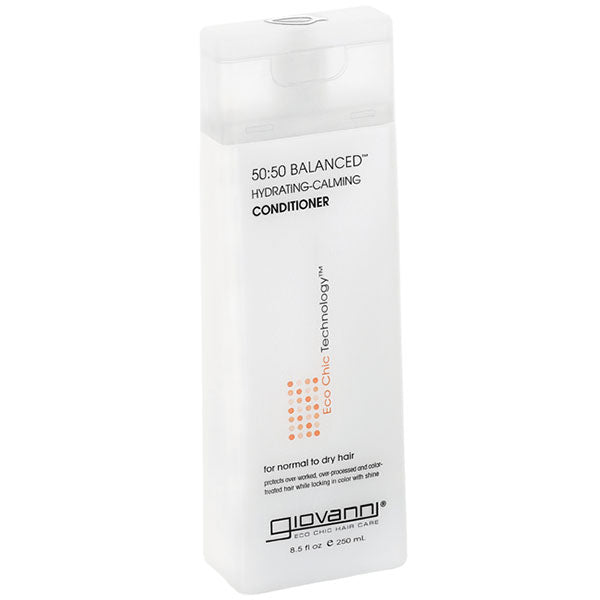 50:50 Balanced Hydrating-Calming Conditioner, Hair Remoisturizer, 8.5 oz, Giovanni Cosmetics