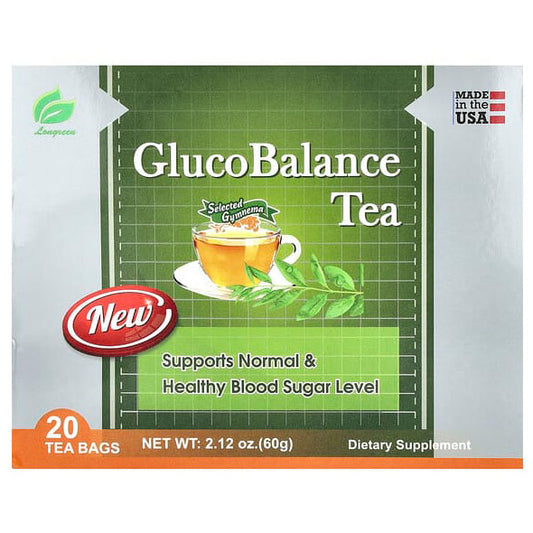 GlucoBalance Tea, 20 Tea Bags, Longreen Corporation