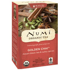 Golden Chai Black Tea, 18 Tea Bags, Numi Tea