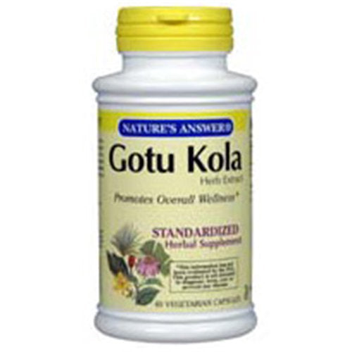 Gotu Kola Herb Extract Standardized, 60 Vegetarian Capsules, Nature's Answer