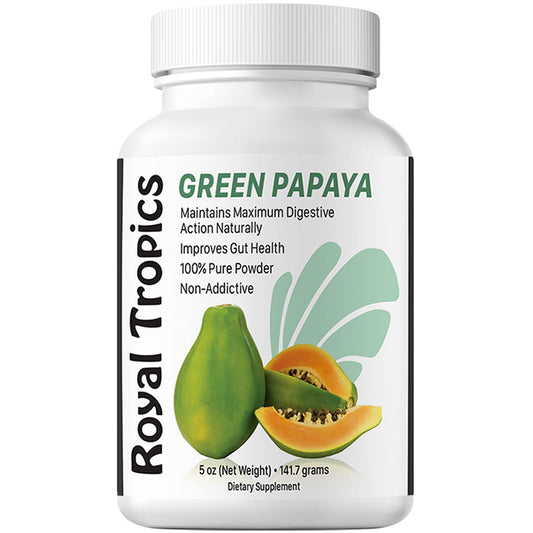 Green Papaya Digestive Enzymes Powder, 5 oz, Royal Tropics