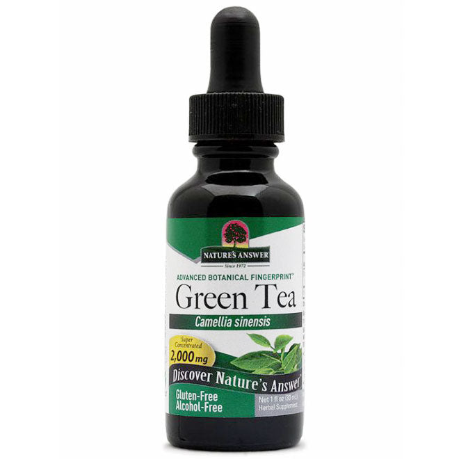 Green Tea Leaf Extract Liquid Alcohol-Free, 1 oz, Nature's Answer ...