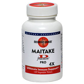 Grifron Maitake D-Fraction Pro 4X, 120 Tablets, Mushroom Wisdom