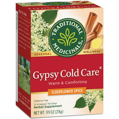 Gypsy Cold Care Tea, 16 Tea Bags, Traditional Medicinals Teas