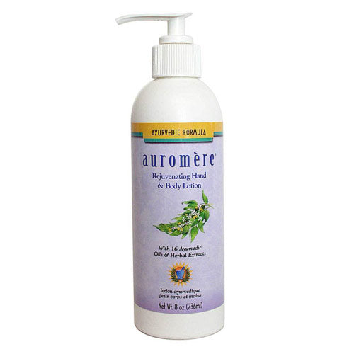 Ayurvedic Rejuvenating Hand & Body Lotion, 8 oz, Auromere