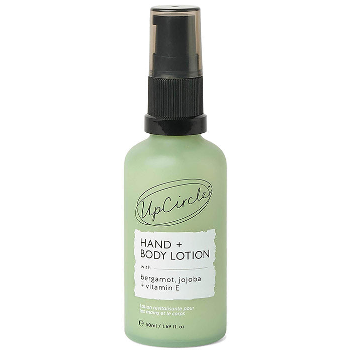 Hand + Body Lotion with Bergamot Water Travel Size, 1.69 oz, UpCircle Beauty