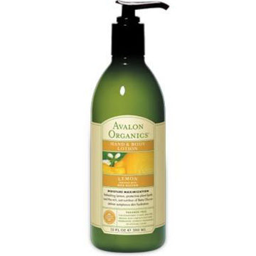 Hand & Body Lotion Organic Lemon Verbena 12 oz, Avalon Organics