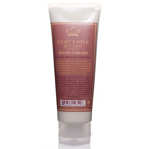 Hand Cream - Goat's Milk & Chai, 4 oz, Nubian Heritage