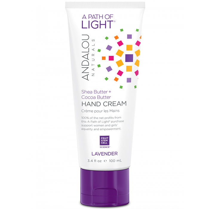 A Path of Light Lavender Hand Cream, 3.4 oz, Andalou Naturals