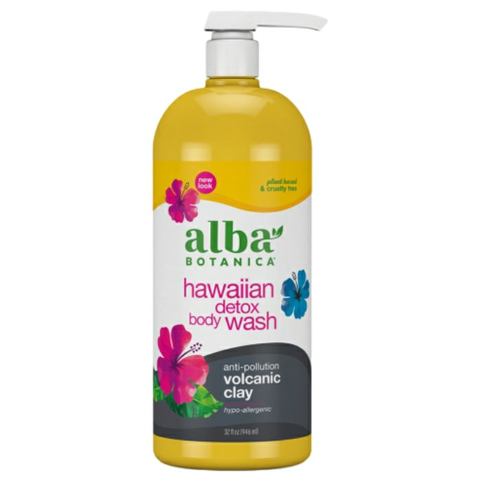 Hawaiian Detox Body Wash, 32 oz, Alba Botanica