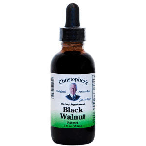 Black Walnut Hull Extract Liquid, 2 oz, Christopher's Original Formulas