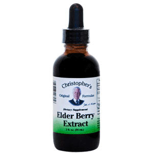 Elder Berry Extract Herbal Liquid, 2 oz, Christopher's Original Formulas