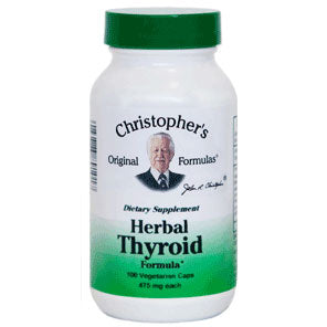 Herbal Thyroid Formula Capsule, 100 Vegicaps, Christopher's Original Formulas