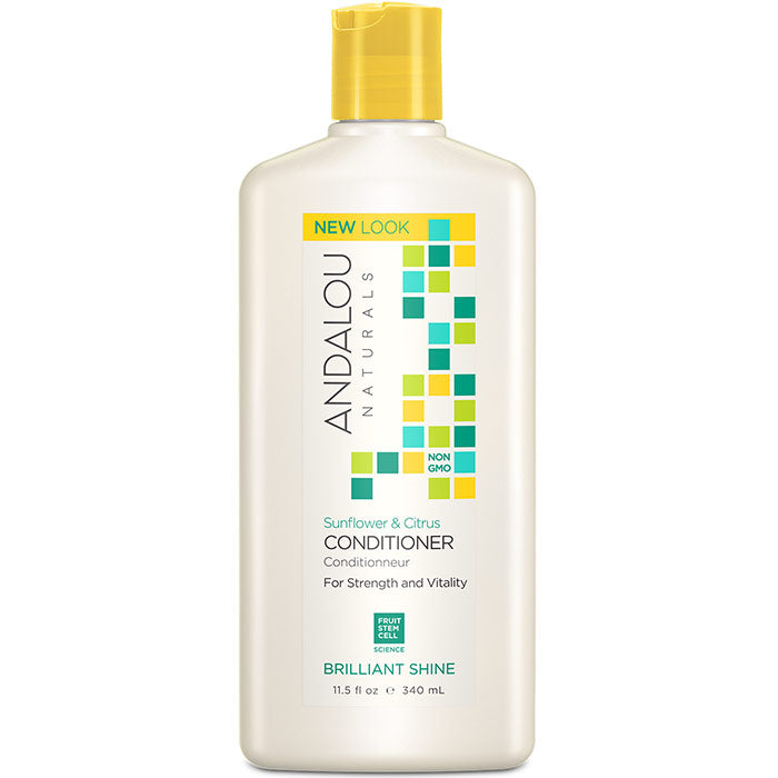 Sunflower & Citrus Brilliant Shine Conditioner, 11.5 oz, Andalou Naturals